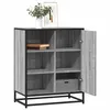 Image de vidaXL Buffet sonoma gris 62x35x76 cm bois d'ingénierie, armoire de rangement, meuble d'entrée, meuble d'appoint, meuble de 848997