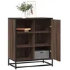 Image de vidaXL Buffet chêne marron 62x35x76 cm bois d'ingénierie, armoire de rangement, meuble d'entrée, meuble d'appoint, meuble de 848998