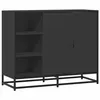 Image de vidaXL Buffet noir 92x35x76 cm bois d’ingénierie 849019