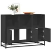 Image de Buffet noir 100x35x76 cm bois d'ingénierie