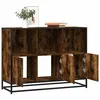 Image de vidaXL Buffet chêne fumé 100x35x76 cm bois d'ingénierie, armoire de rangement, meuble d'entrée, meuble d'appoint, meuble de 849031