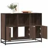 Image de vidaXL Buffet chêne marron 100x35x76 cm bois d'ingénierie, armoire de rangement, meuble d'entrée, meuble d'appoint, meuble 849033