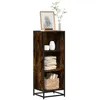 Image de Bibliothèque chêne fumé 40x35x107,5 cm bois d ingénierie
