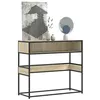 Image de vidaXL Table console chêne sonoma 90x35x80 cm bois d'ingénierie, table, table d'appoint, table de couloir, table d'entrée, 849170