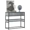 Image de vidaXL Table console sonoma gris 90x35x80 cm bois d'ingénierie, table, table d'appoint, table de couloir, table d'entrée, 849172