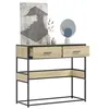 Image de vidaXL Table console chêne sonoma 90x35x80 cm bois d'ingénierie, table, table d'appoint, table de couloir, table d'entrée, 849175