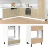 Image de vidaXL Armoire à four Chêne sonoma 60x46x81,5 cm Aggloméré, armoire de cuisine, armoire de rangement, meuble de cuisine, 849617