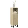 Image de vidaXL Armoire salle de bain chêne sonoma 30x30x100 cm, armoire de rangement de salle de bain, armoire de bain, meuble de 849672