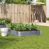 Image de Jardinière gris 100x100 cm bois de pin massif