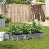 Image de Jardinière gris 150x50 cm bois massif de pin