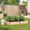 Image de vidaXL Jardinière 150x100 cm bois de pin massif, jardinière d'extérieur, bac à fleurs, bac à tomates, jardinière de 3295411