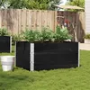 Image de Jardinière noir 120x80 cm bois massif de pin