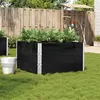 Image de vidaXL Plantenbak 100x100 cm massief grenenhout zwart3295432