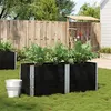 Image de vidaXL Plantenbak 150x50 cm massief grenenhout zwart3295436