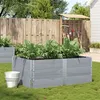 Image de Jardinière gris 150x100 cm bois de pin massif