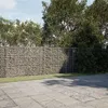 Image de vidaXL Panier gabion avec couvercle 1000x50x150 cm fer galvanisé, mur en gabion, mur de soutènement en gabion, clôture en 3295163