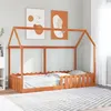 Image de vidaXL Cadre de lit d'enfants forme de maison 90x190cm bois massif pin, cadre de lit en forme de maison, cadre de lit pour 850694