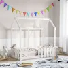 Image de vidaXL Cadre de lit d'enfants forme de maison 70x140cm bois pin massif, cadre de lit en forme de maison, cadre de lit pour 850699