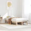 Image de vidaXL Cadre de lit 90x190 cm Bois de pin massif, lit, cadre de lit en bois massif, meuble de chambre à coucher, cadre de 850860