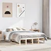 Image de vidaXL Cadre de lit 120x190 cm Bois de pin massif, lit, cadre de lit en bois massif, meuble de chambre à coucher, cadre de 850863