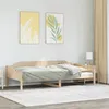 Image de vidaXL Cadre de lit 90x190 cm Bois de pin massif, meuble de chambre à coucher, sommier, lit en bois, lit, lit simple, cadre 850917