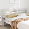 Image de Tête de lit avec étagères blanc 135 cm bois massif de pin