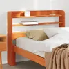 Image de vidaXL Tête de lit avec étagères marron cire 100 cm bois massif de pin, tête de lit en bois, tête de lit avec rangement, 850961