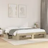 Image de vidaXL Bedframe zonder matras 200x200cm spaanplaat sonoma eikenkleurig3295445