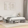 Image de vidaXL Bedframe bewerkt hout grijs sonoma eikenkleurig 120x200 cm3295483
