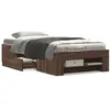 Image de vidaXL Bedframe zonder matras bewerkt hout bruin eikenkleur 90x200 cm3295498