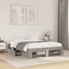 Image de vidaXL Bedframe bewerkt hout grijs sonoma eikenkleurig 120x190 cm3295518