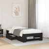 Image de vidaXL Bedframe bewerkt hout zwart 90x190 cm3295521