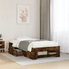 Image de vidaXL Bedframe zonder matras hout gerookt eikenkleurig 75x190 cm3295531