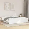 Image de vidaXL Cadre de lit blanc 200x200 cm bois d'ingénierie, meuble de chambre à coucher, lit double, sommier, lit, cadre de lit 3295625