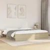 Image de vidaXL Cadre de lit chêne sonoma 200x200 cm bois d'ingénierie, meuble de chambre à coucher, lit double, sommier, lit, cadre 3295627