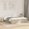 Image de vidaXL Cadre de lit chêne sonoma 150x200 cm bois d'ingénierie, meuble de chambre à coucher, lit double, sommier, lit, cadre 3295648