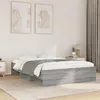 Image de vidaXL Cadre de lit sonoma gris 120x200 cm bois d'ingénierie, meuble de chambre à coucher, lit double, sommier, lit, cadre 3295665