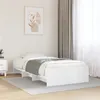 Image de vidaXL Cadre de lit blanc 100x200 cm bois d'ingénierie, meuble de chambre à coucher, lit simple, sommier, lit, cadre de lit 3295667