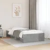 Image de vidaXL Cadre de lit gris béton 90x200 cm bois d'ingénierie, meuble de chambre à coucher, lit simple, sommier, lit, cadre de 3295677