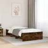 Image de vidaXL Bedframe zonder matras hout gerookt eikenkleurig 90x200 cm3295678