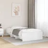 Image de vidaXL Cadre de lit blanc 90x190 cm bois d'ingénierie, meuble de chambre à coucher, lit simple, sommier, lit, cadre de lit 3295702