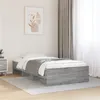 Image de vidaXL Bedframe bewerkt hout grijs sonoma eikenkleurig 75x190 cm3295714