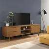 Image de vidaXL Tv-meubel MOLDE 158x40x49 cm massief grenenhout bruin4013412