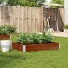 Image de Jardinière marron 120x80 cm bois massif de pin