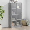Image de Buffet haut avec portes gris sonoma 68x37x142cm bois ingénierie
