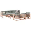Image de Salon de jardin modulable Vidaxl bois marron 8 pieces 70.0 x 70 x 67 8 personnes