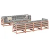 Image de Salon de jardin modulable VIDAXL 9 pieces bois massif 70 x 70 x 67 cm 9 personnes