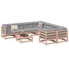 Image de Salon de jardin modulable vidaxl 9 pieces 9 personnes 70 x 70 x 63.5 cm bois massif