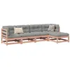 Image de Salon de jardin modulable Vidaxl marron bois 5 pieces 70 x 70 x 67 cm