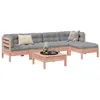 Image de Salon de jardin modulable Vidaxl bois marron 6 pieces 63.0 x 63 x 62 6 personnes